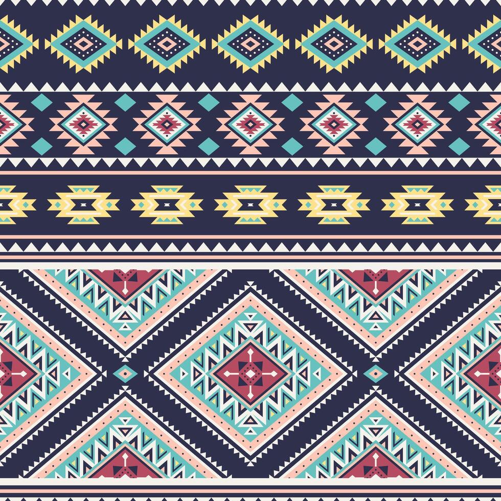 Tribal striped seamless pattern. Aztec geometric background. Can be used in textile design, web design for making wrapping, envelope, backpacks, etc. vector