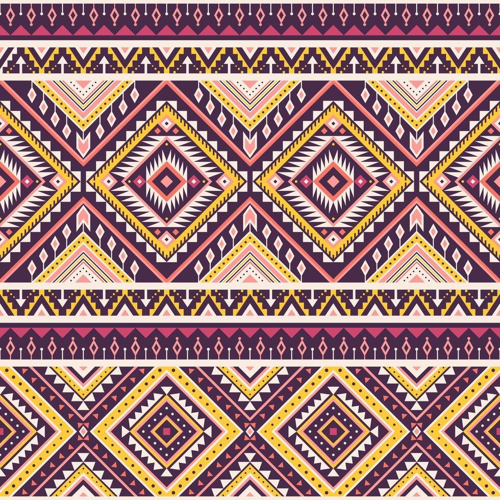 Tribal striped seamless pattern. Aztec geometric background. Can be used in textile design, web design for making envelope, backpacks vector