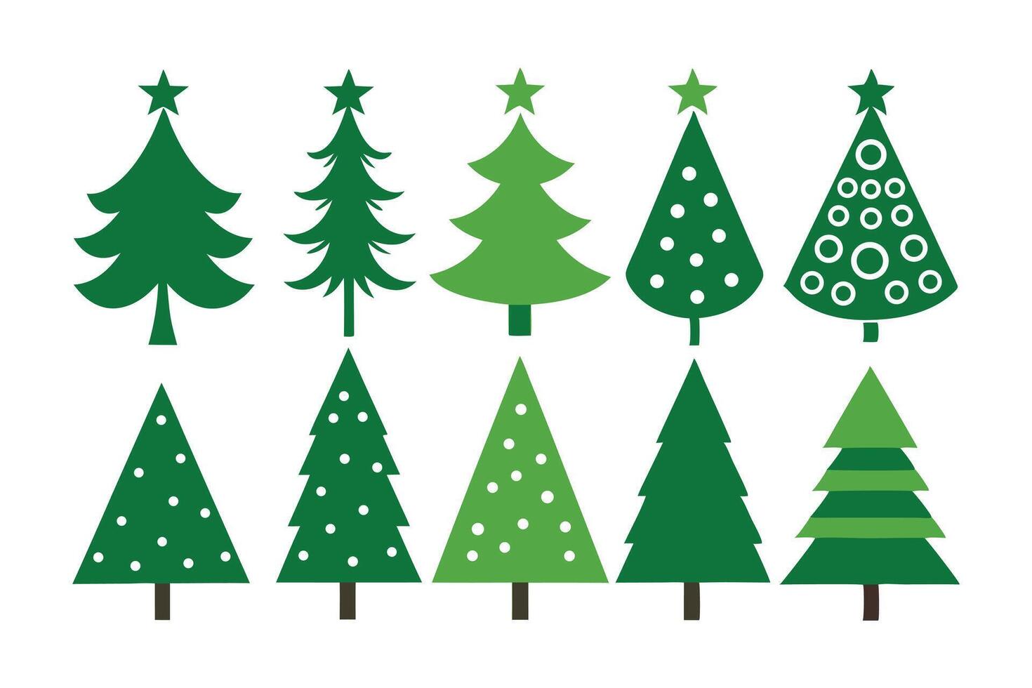 Tree art for holiday-themed designs vector