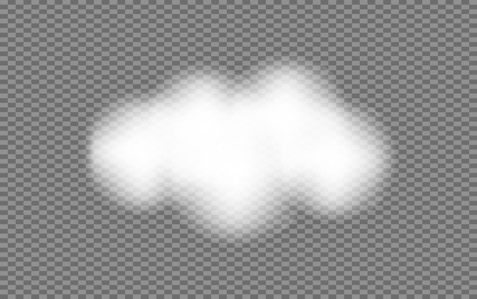 Realistic white fluffy Clouds set. Cloudy weather in 3d style. Soft blur effect. Overlay sky for banner poster vector