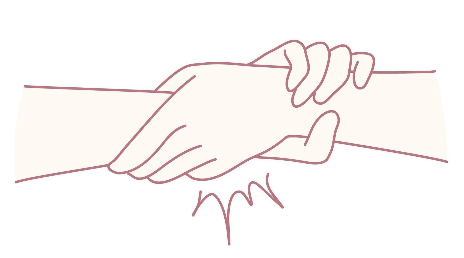 Hands are coming together in a powerful display of unity and mutual support for one another vector