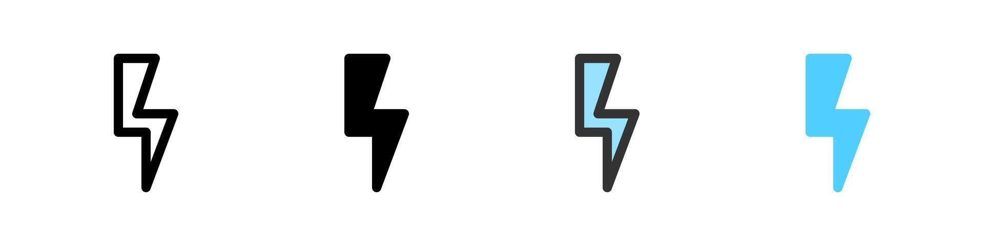Icon set for power. Perfect for devices, apps, or control interfaces. vector