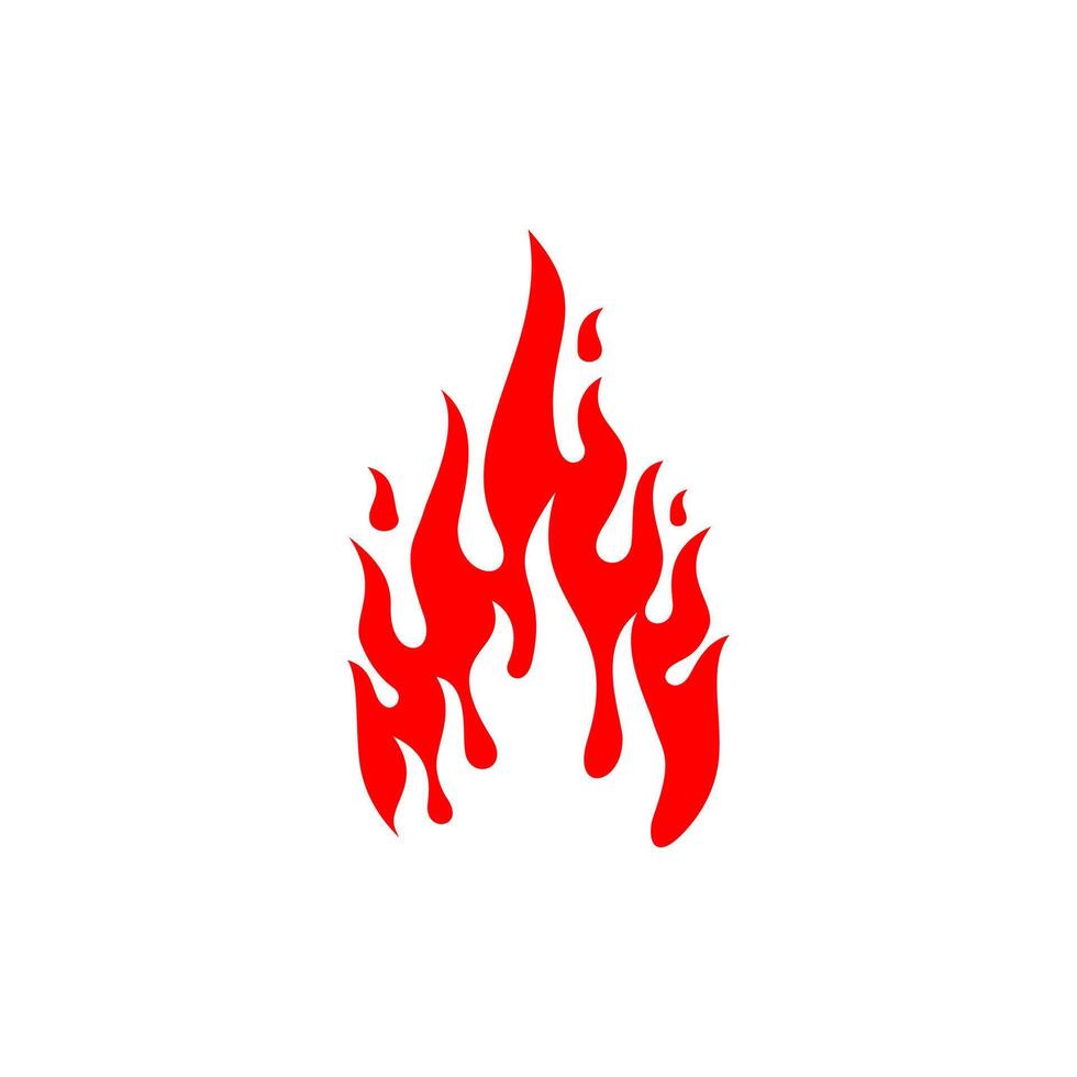 red fire blazing vector