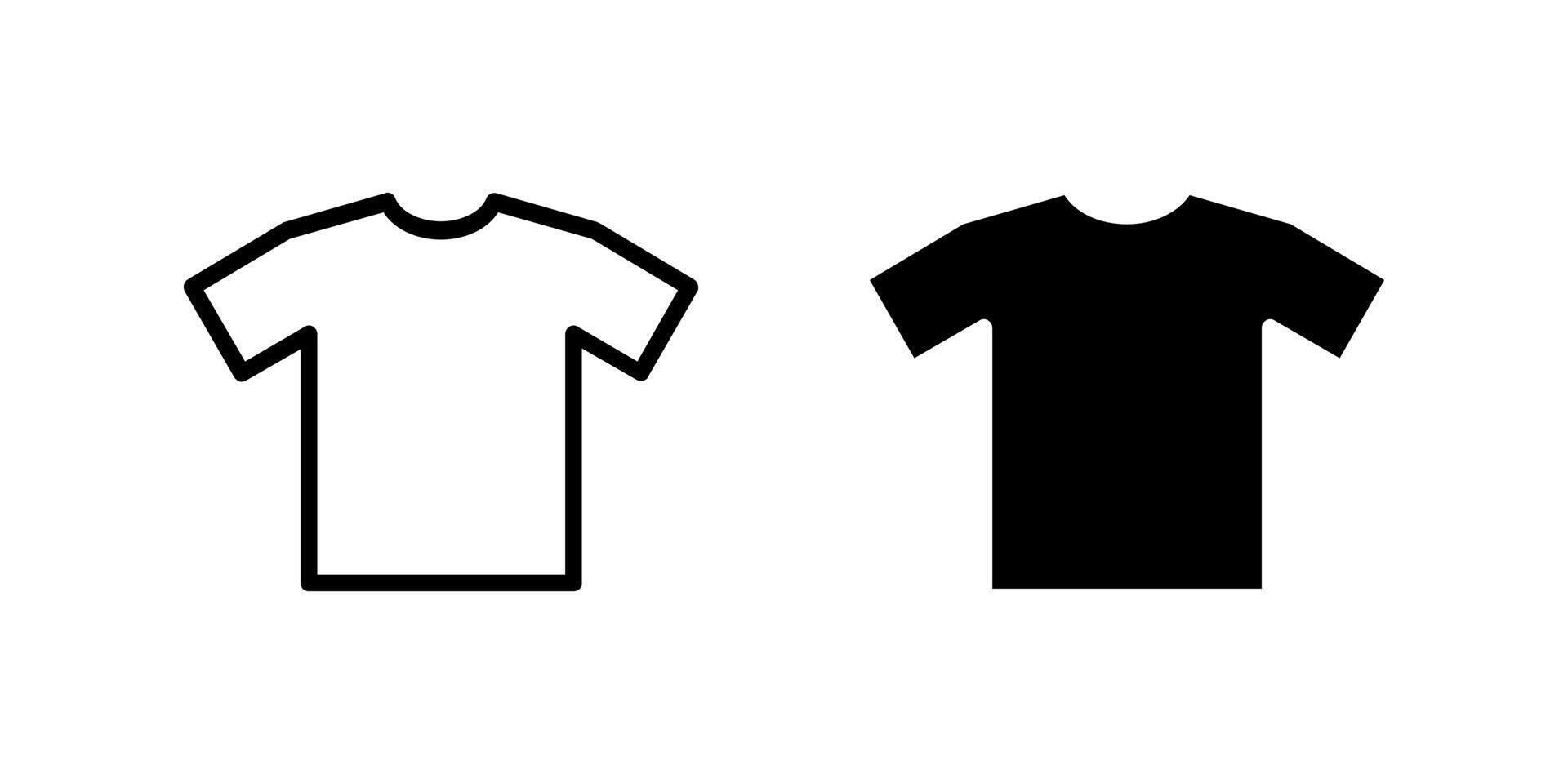 Shirt icon set. Suitable for e-commerce websites, fashion apps, and online shopping platforms. Symbol of tops, fashion, style, and garment. vector