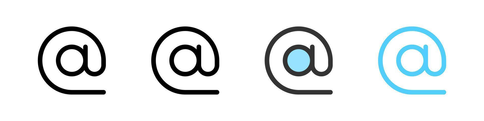 Icon set for email. Ideal for communication apps or messaging interfaces. vector
