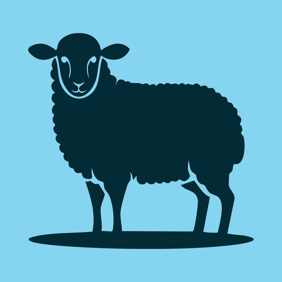 Sheep silhouette design vector