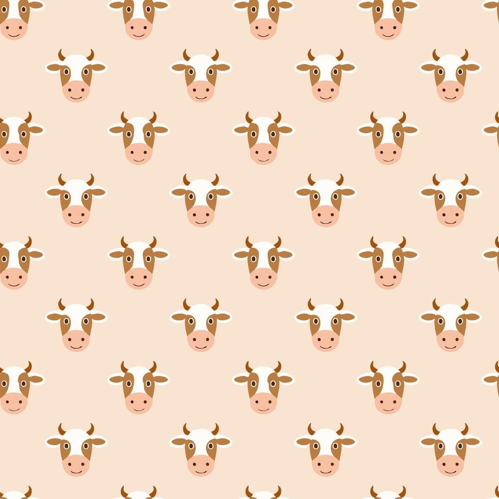 Cow pattern background vector
