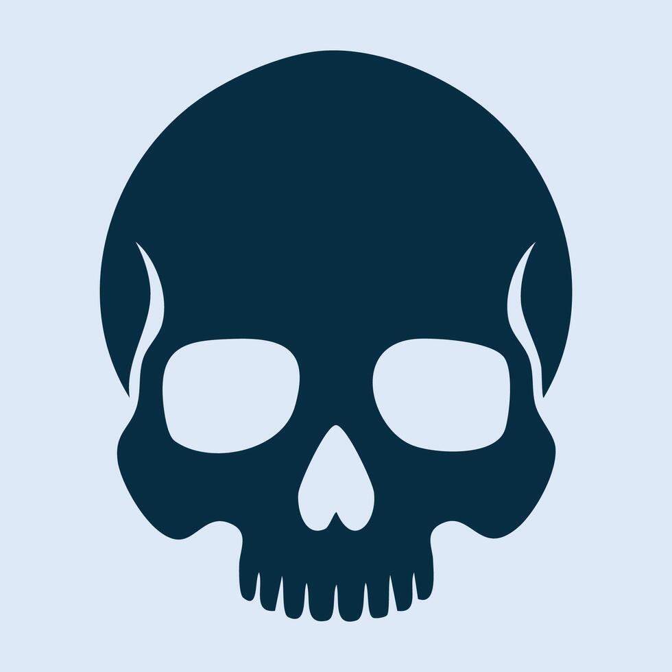 Skull silhouette design vector