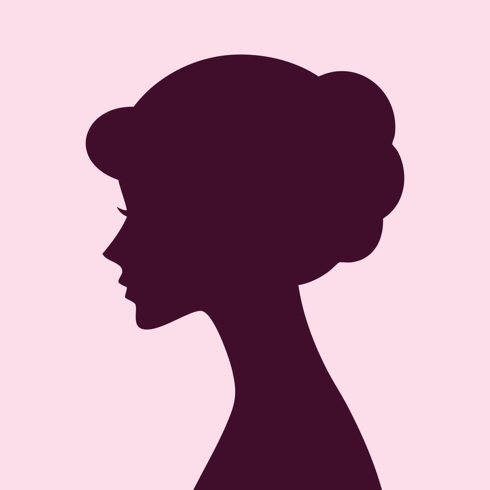 Woman silhouette isolated vector