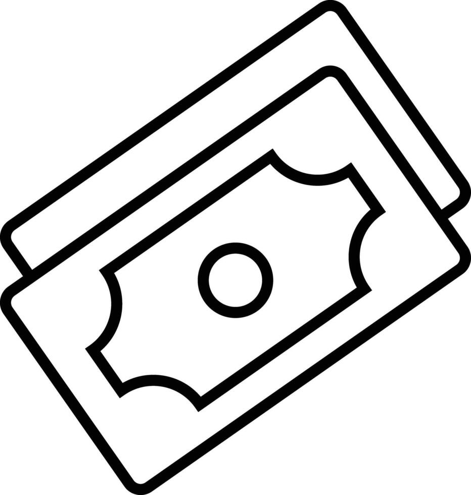 Money icon, finances, icon set. wealth icon collection. money banknotes illustration vector