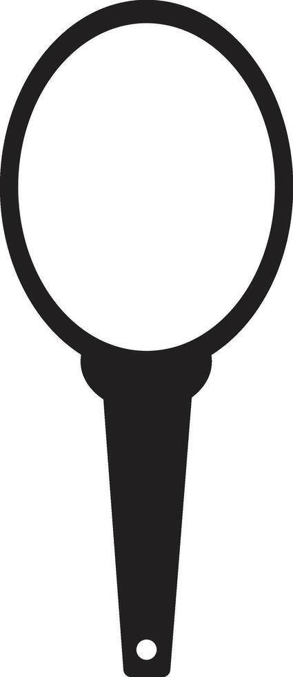 Handheld Mirror Silhouette vector