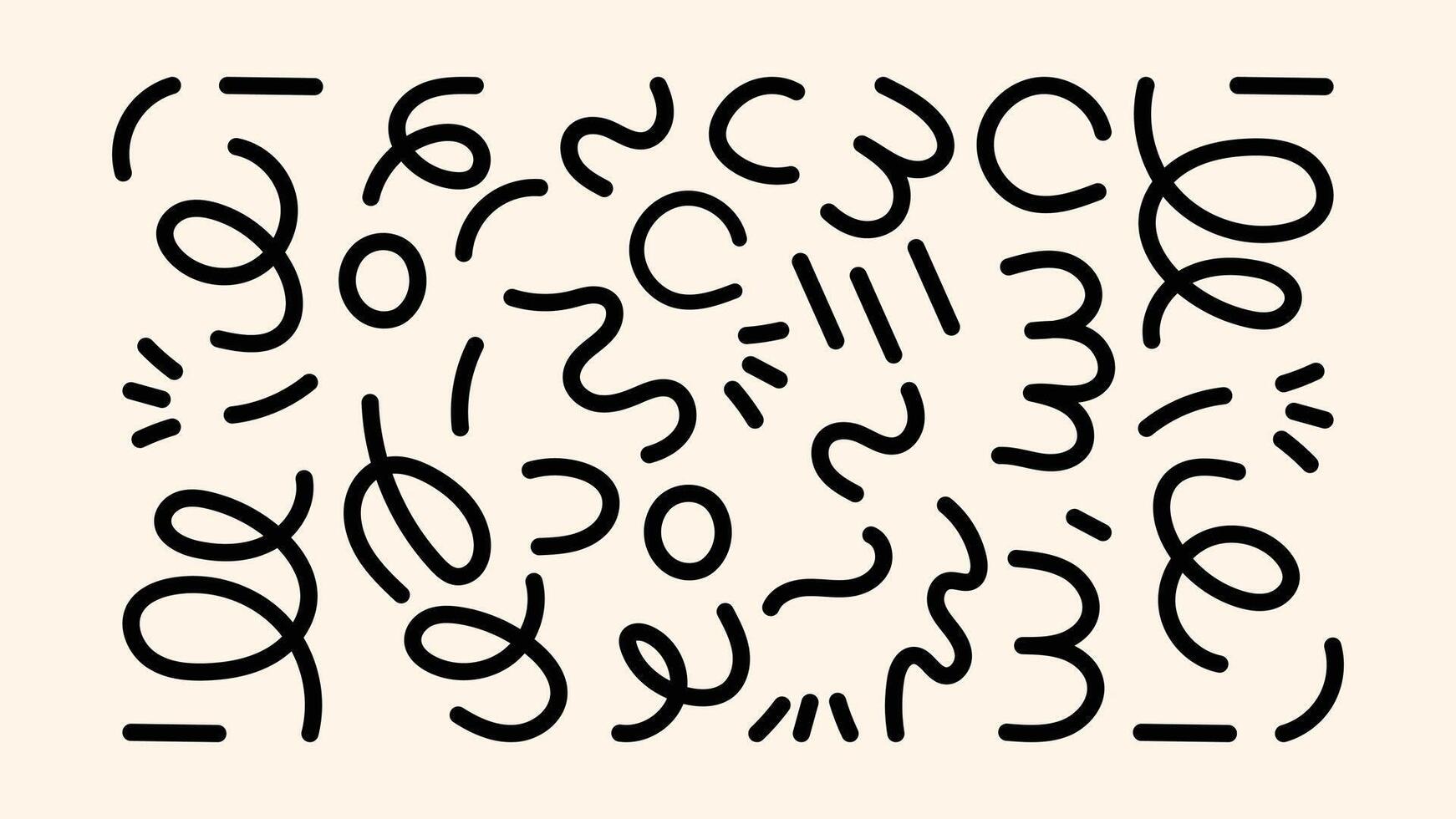 Messy and fun set of childlike drawings. Scribbled shapes, pastel smears, and spontaneous marks for creative classroom and art activities. vector