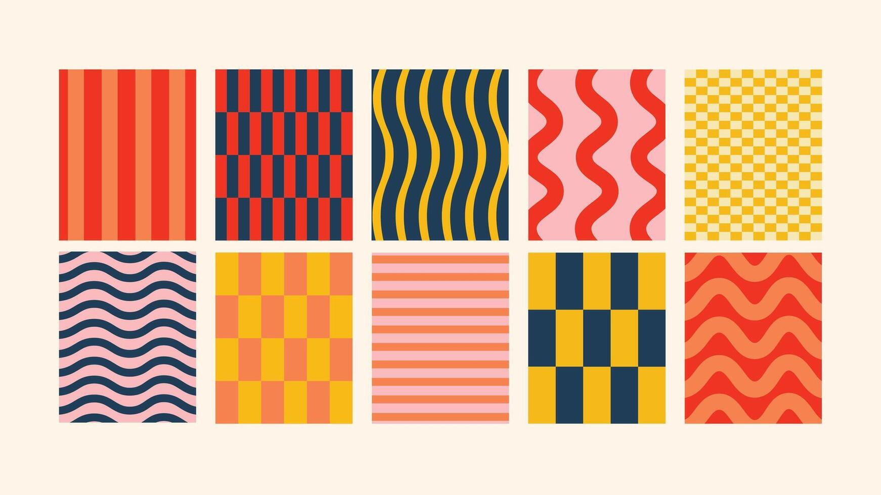 Y2K groovy minimal story backgrounds vertical illustration pack with abstract graphics, ideal for story design, social media text overlays, and trendy digital layouts. vector