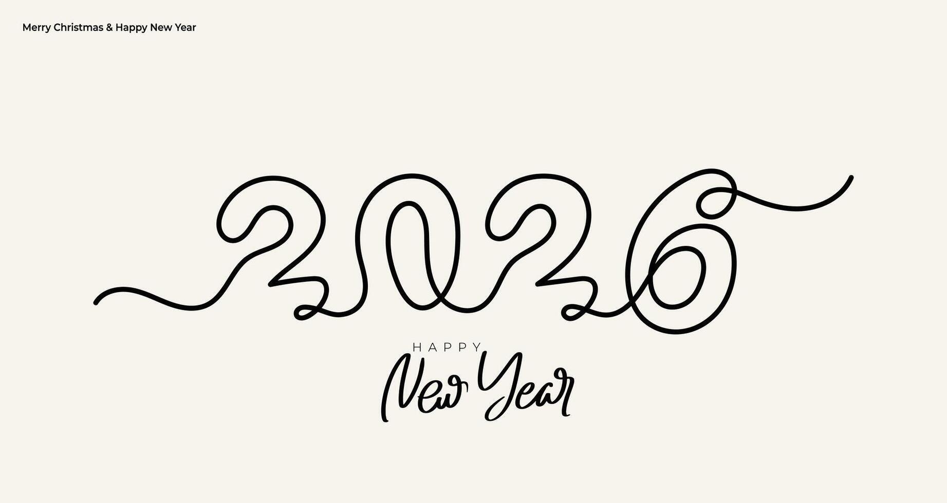 2026 Happy New Year logo text design. Set of 2026 number design template. Christmas set of 2026 Happy New Year. illustration labels logo for diaries, notebooks, calendars, social media. vector