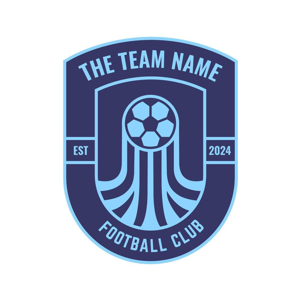 Football club logo design. Soccer team badge template. vector