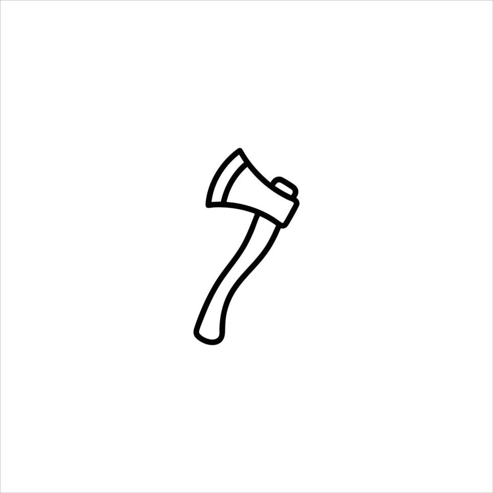 Felling Axe For Chopping Wood And Lumber vector