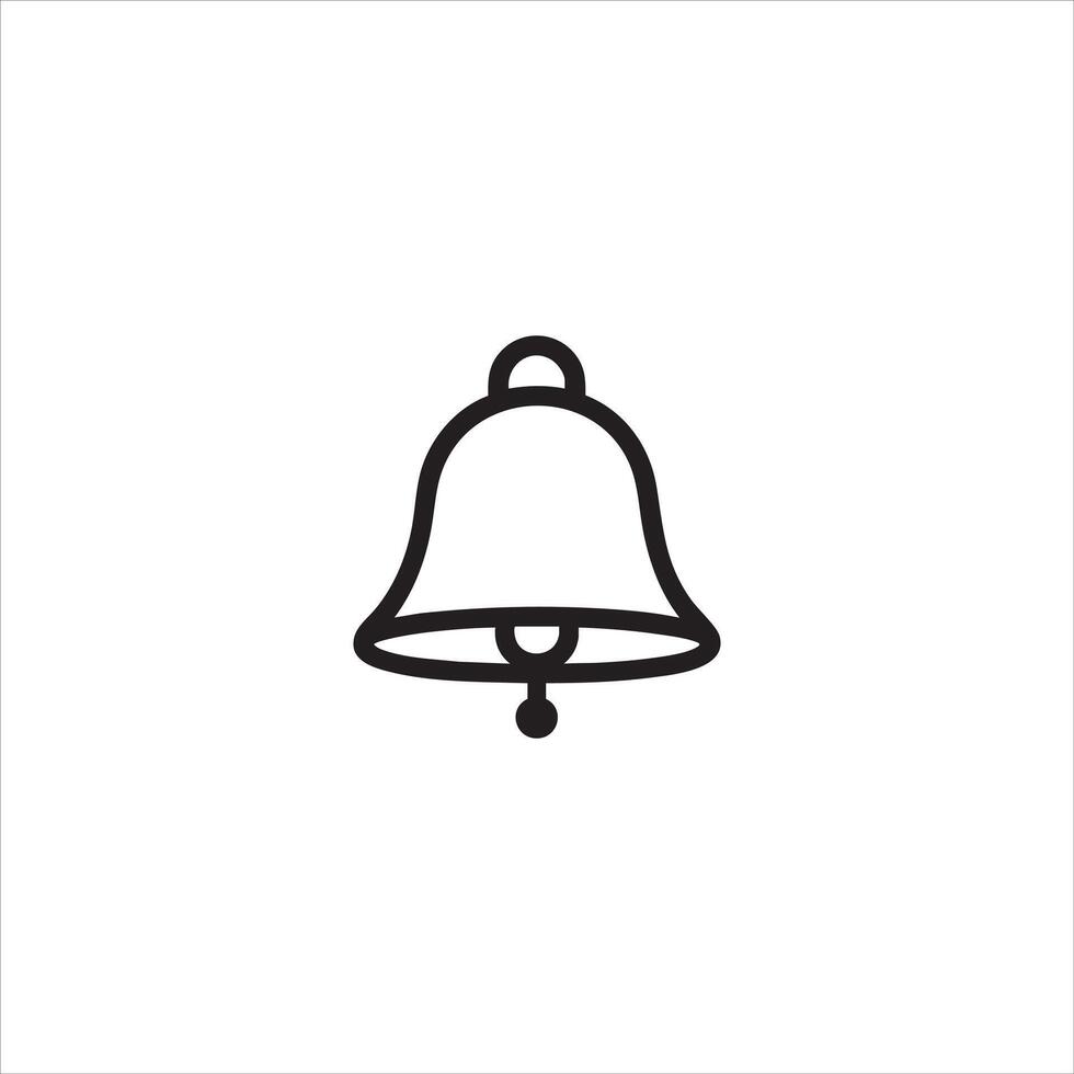 Alarm Bell Notification Line Symbol vector