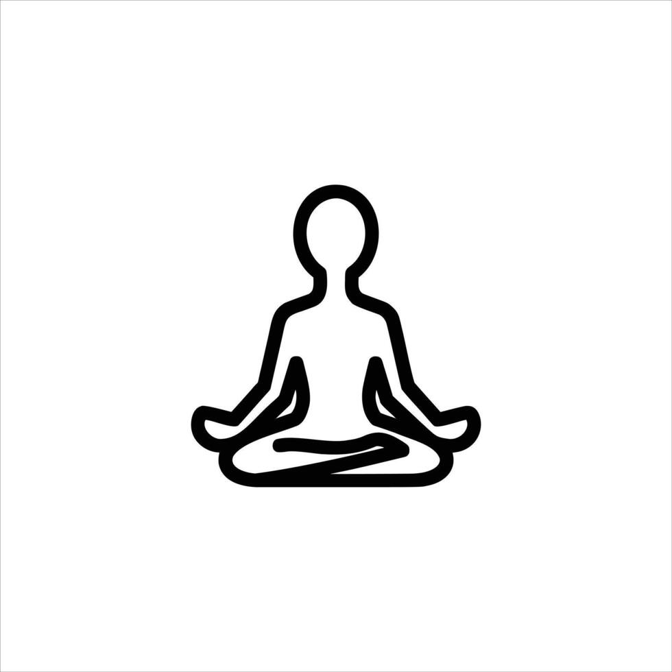 Yoga Lotus Pose vector