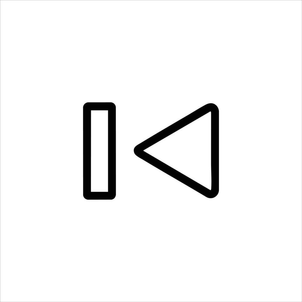 Next Chapter Media Control Line Icon vector