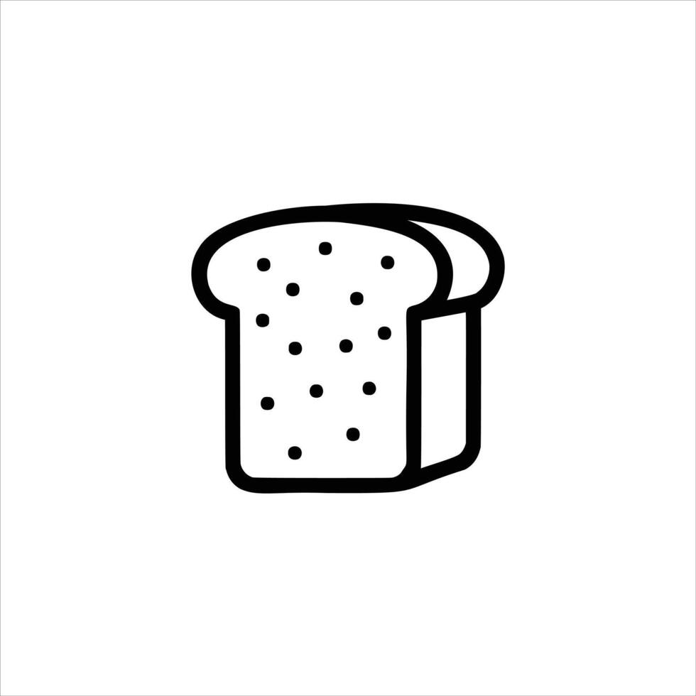 Simple Bread Slice vector