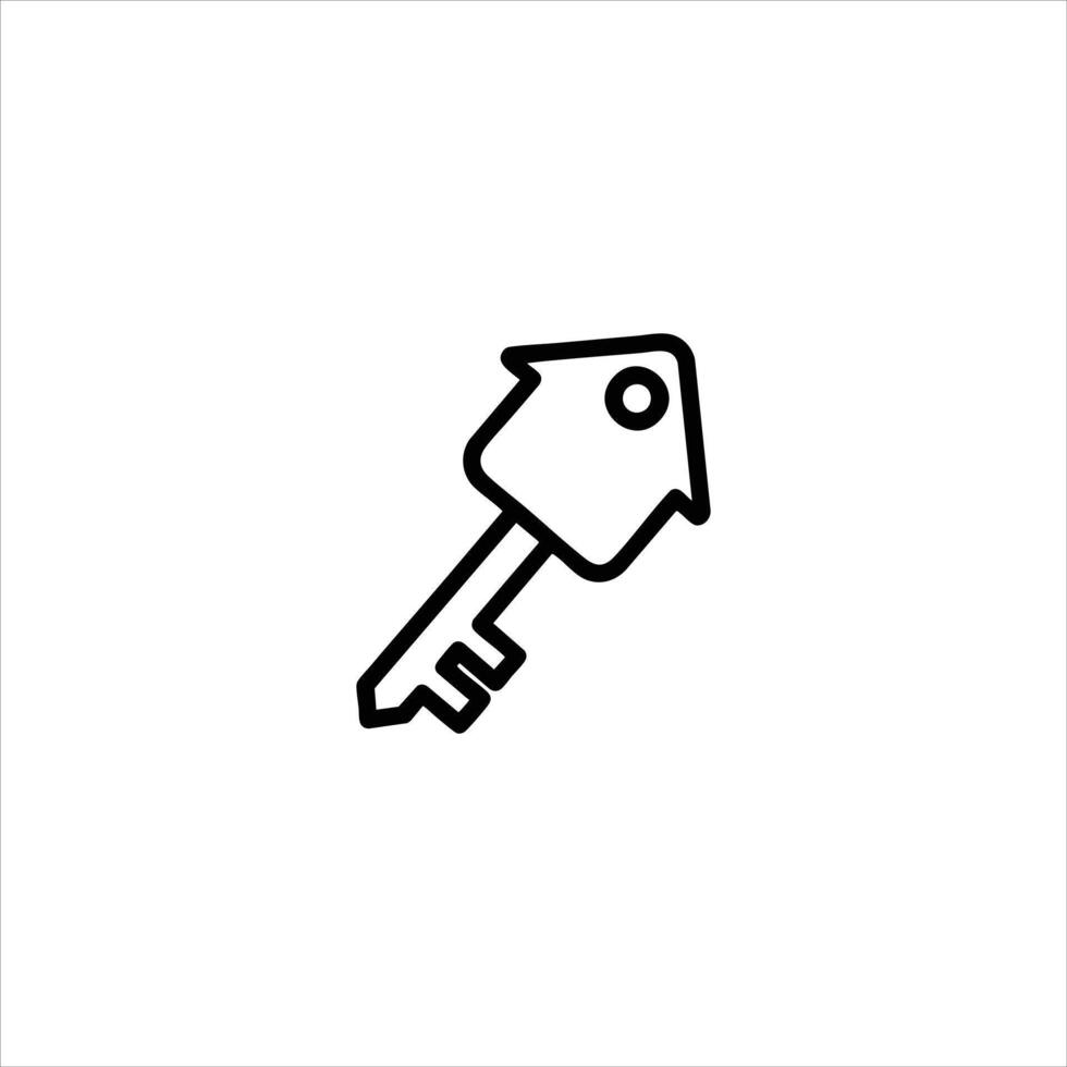 House Shaped Key Symbolizing Home Ownership vector
