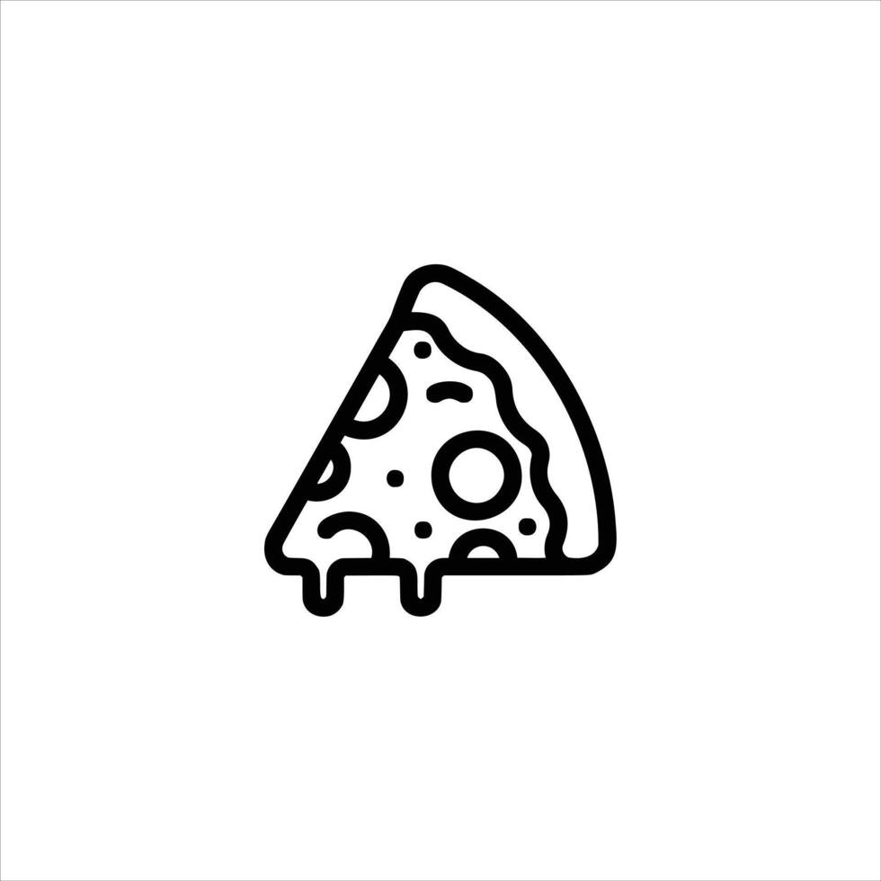 Simple Pizza Slice vector