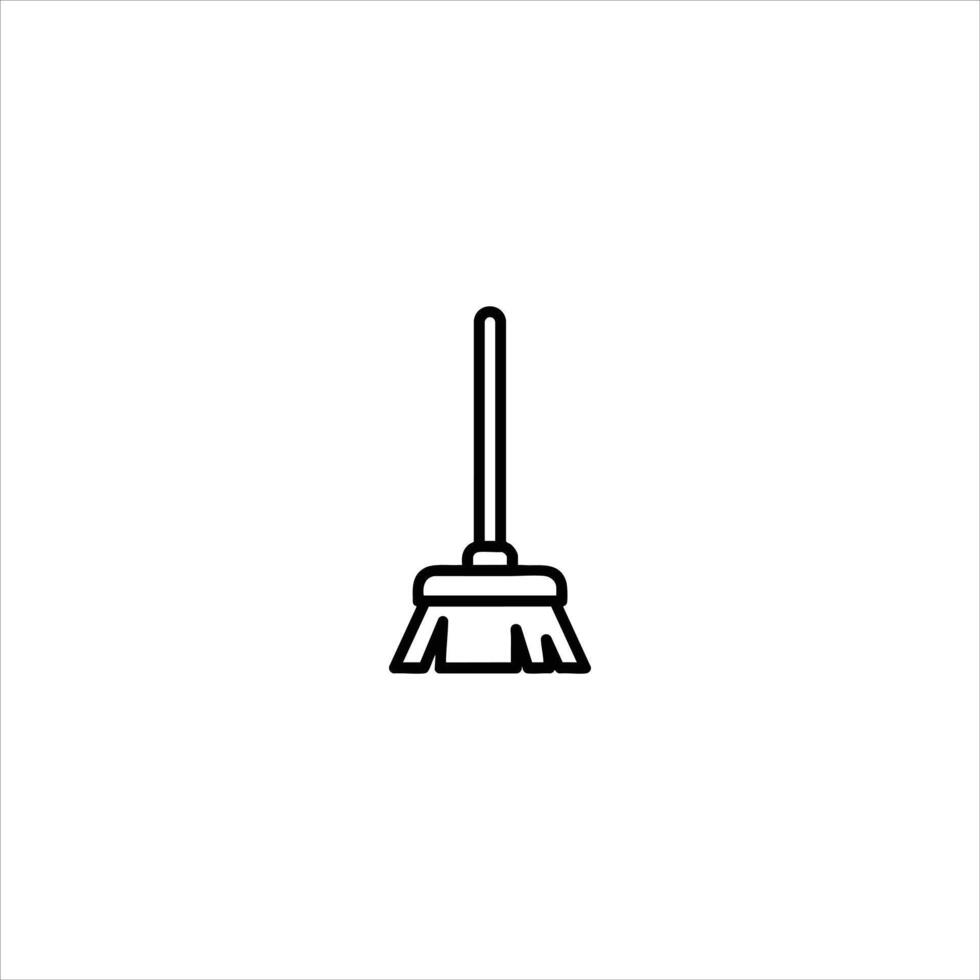 Broom Tool For Sweeping And Cleaning vector