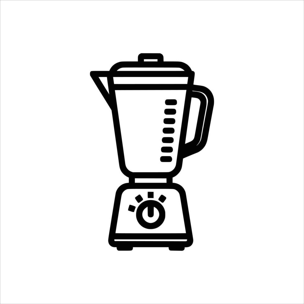 Blender Icon, Kitchen Appliance Symbol icon isolated on white vector
