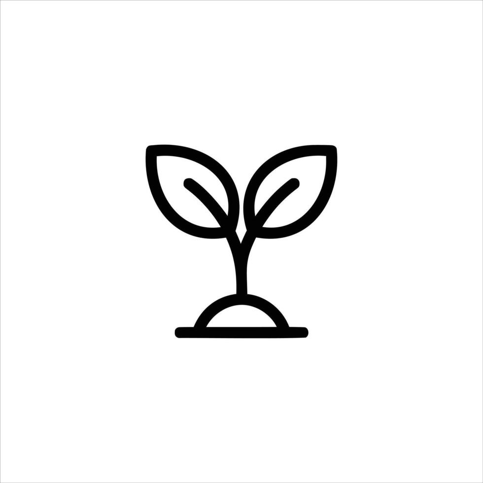 Simple Plant Sprout vector