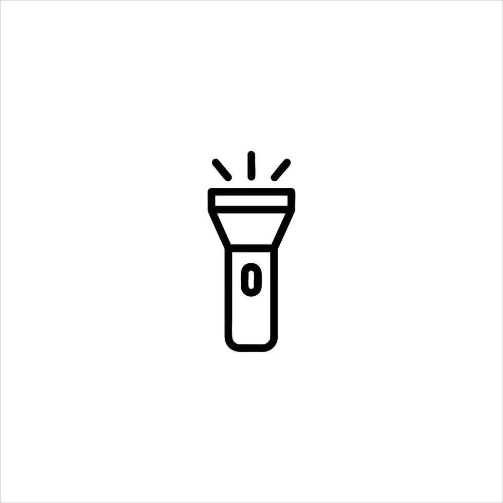 Flashlight Torch For Light And Emergency vector