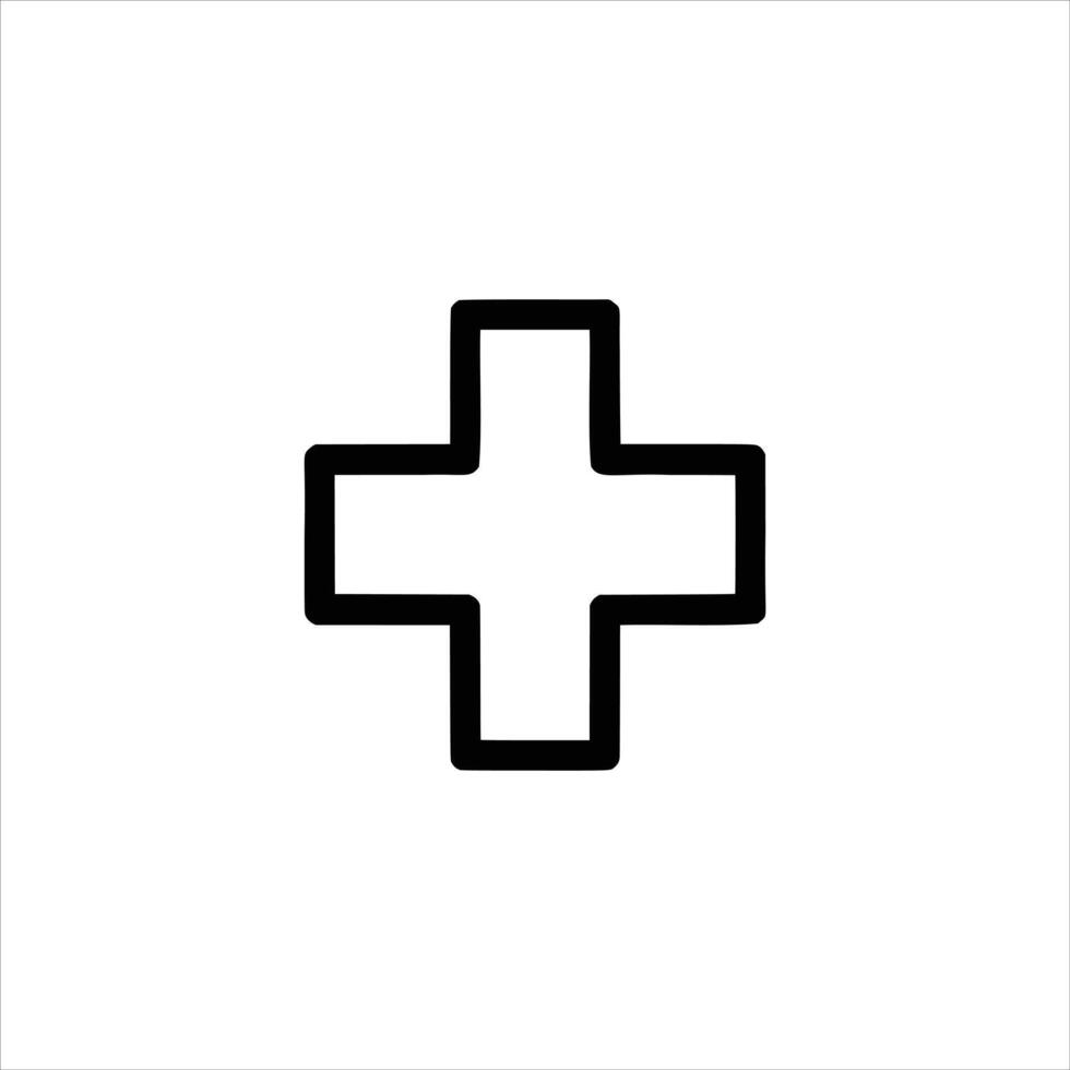 Simple Medical Cross vector