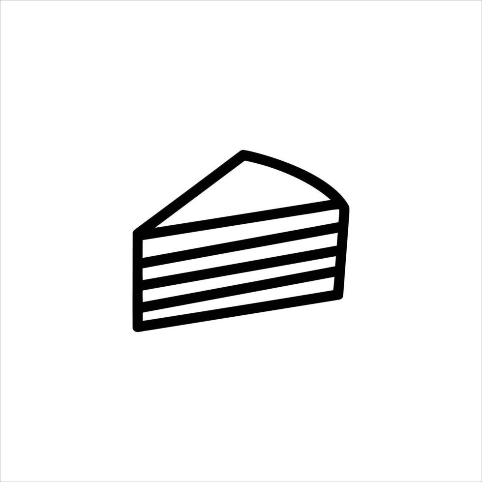 Simple Cake Slice vector
