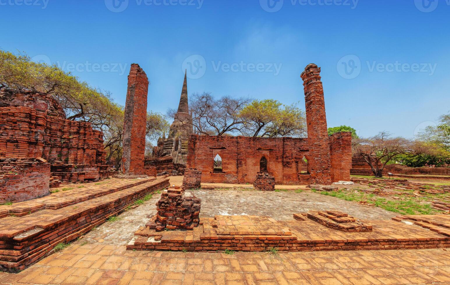 old city with beautiful Thai temples, Ayutthaya, - Wat Phra Si Sanphet. photo