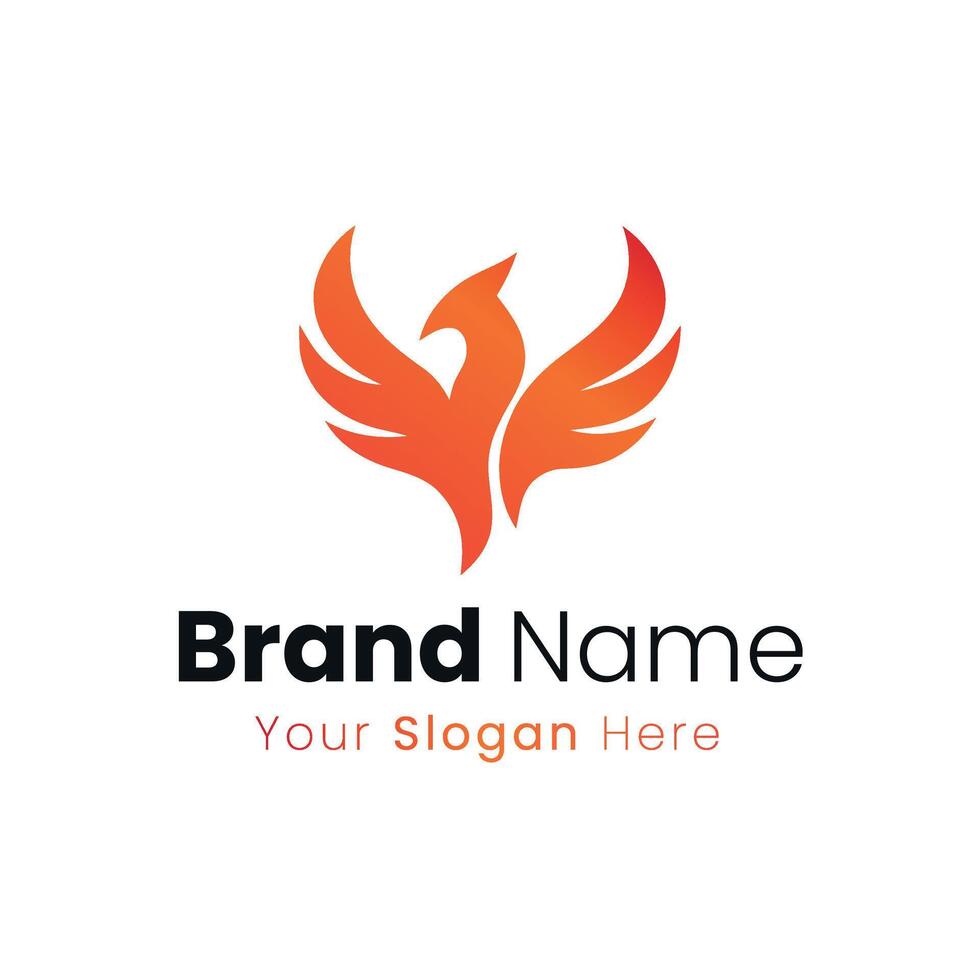 Creative Phoenix Logo Design Symbolizing Rebirth and Transformation for Strong Brand Identity vector