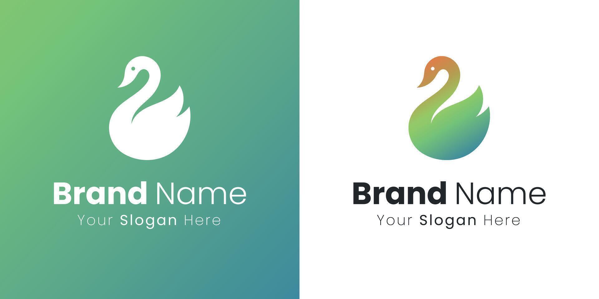 Elegant Swan Logo Design for Brand Identity and Modern Visual Communication Solutions vector