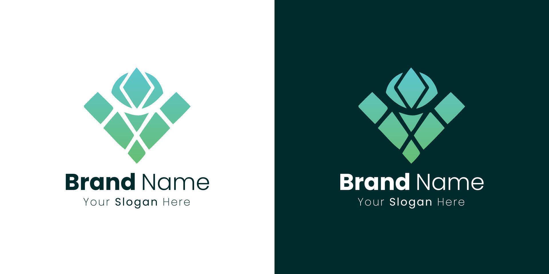 Creative Geometric Shape Logo Design with Modern Elegant Look for Visual Identity vector