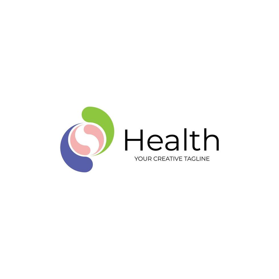 Circle Healthcare logo design vector