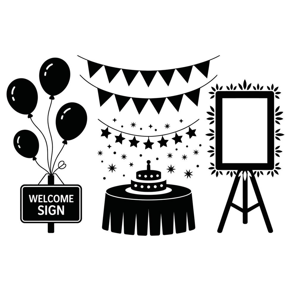 Creative family reunion artwork for invitations vector