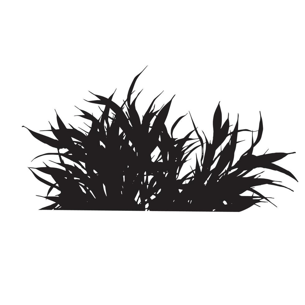 Grass silhouette illustration vector