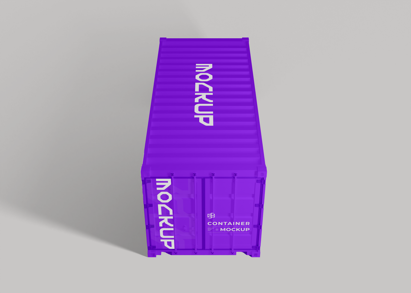 Export Container Mockup for Logistics Brand Identity psd