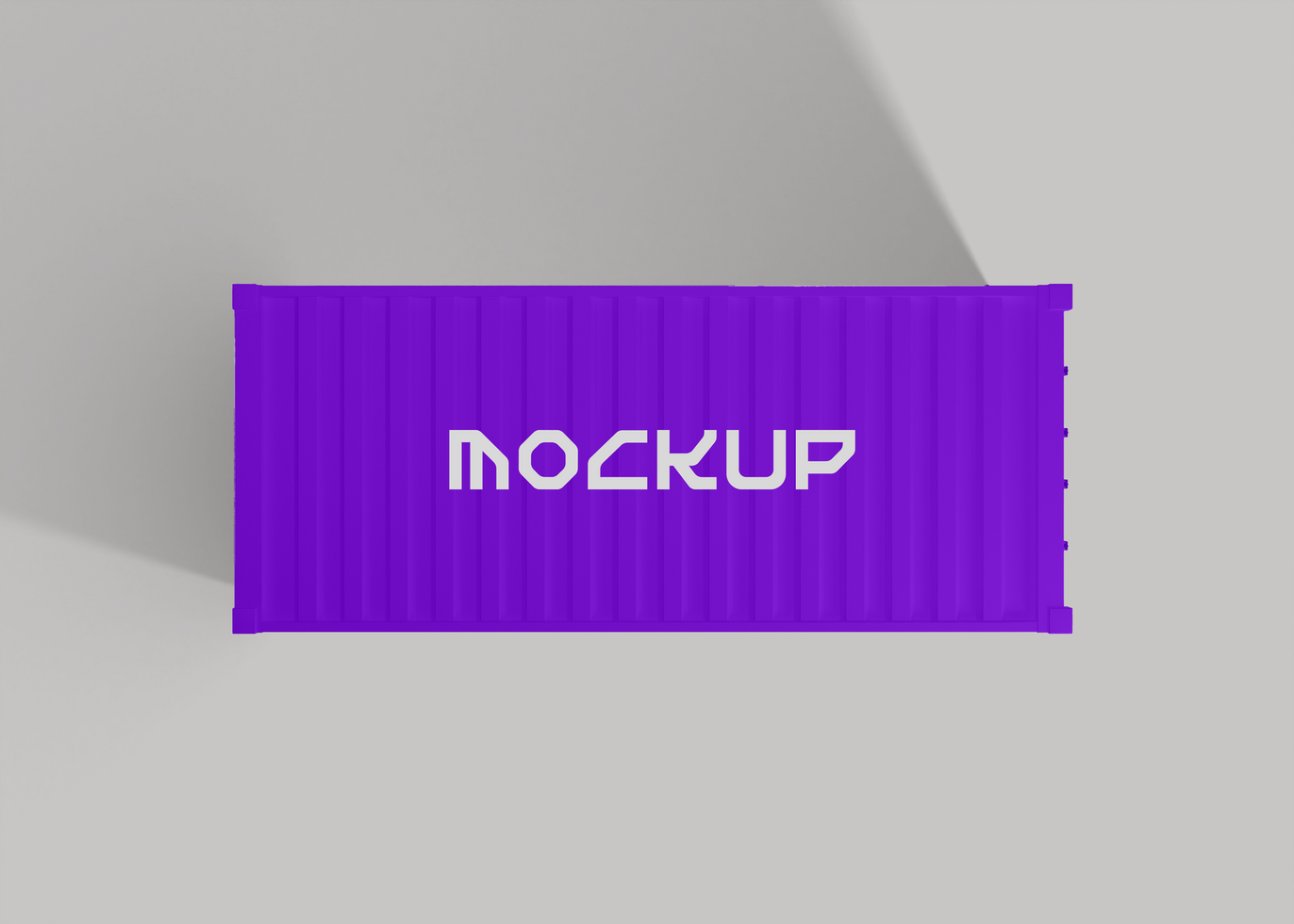 Clean and Professional Container Mockup for Business Branding psd