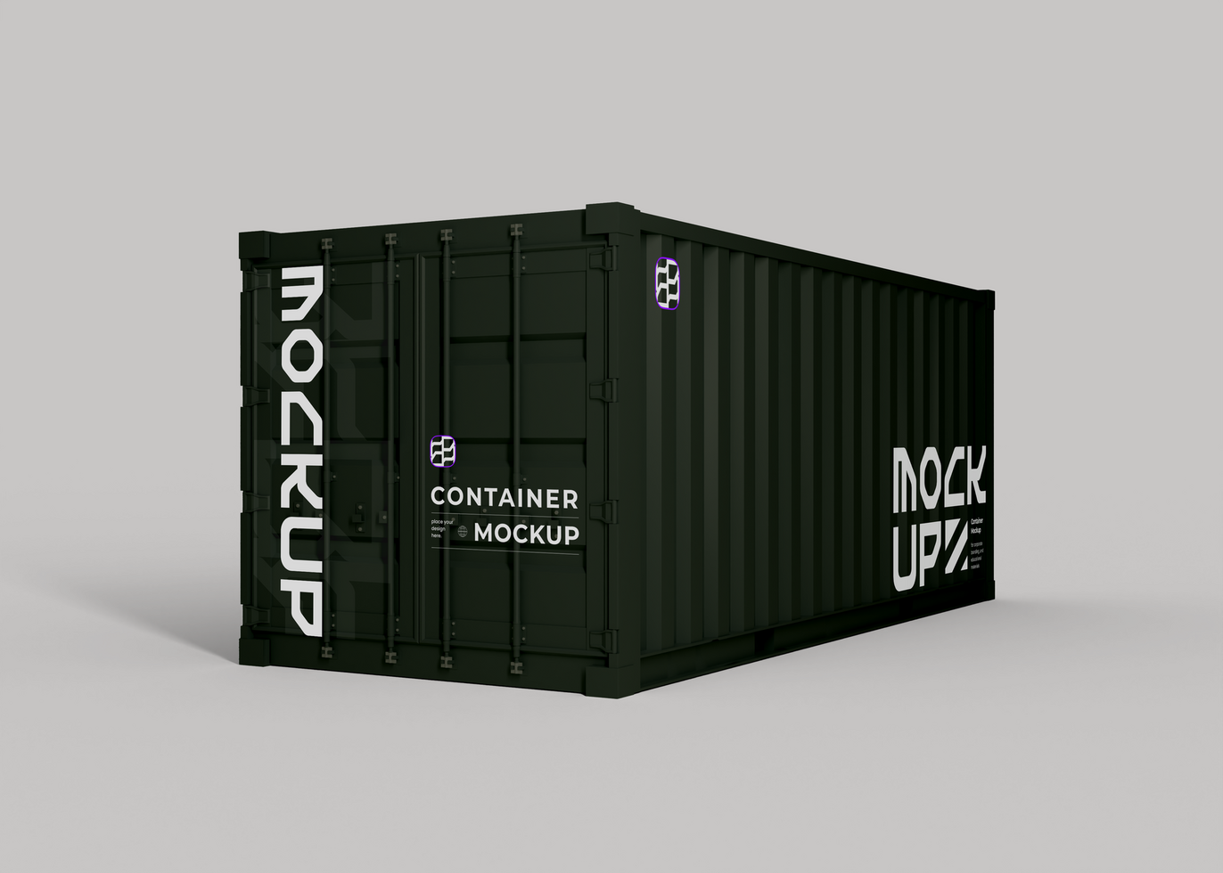 Container Mockup for Shipping Company Branding Showcase psd