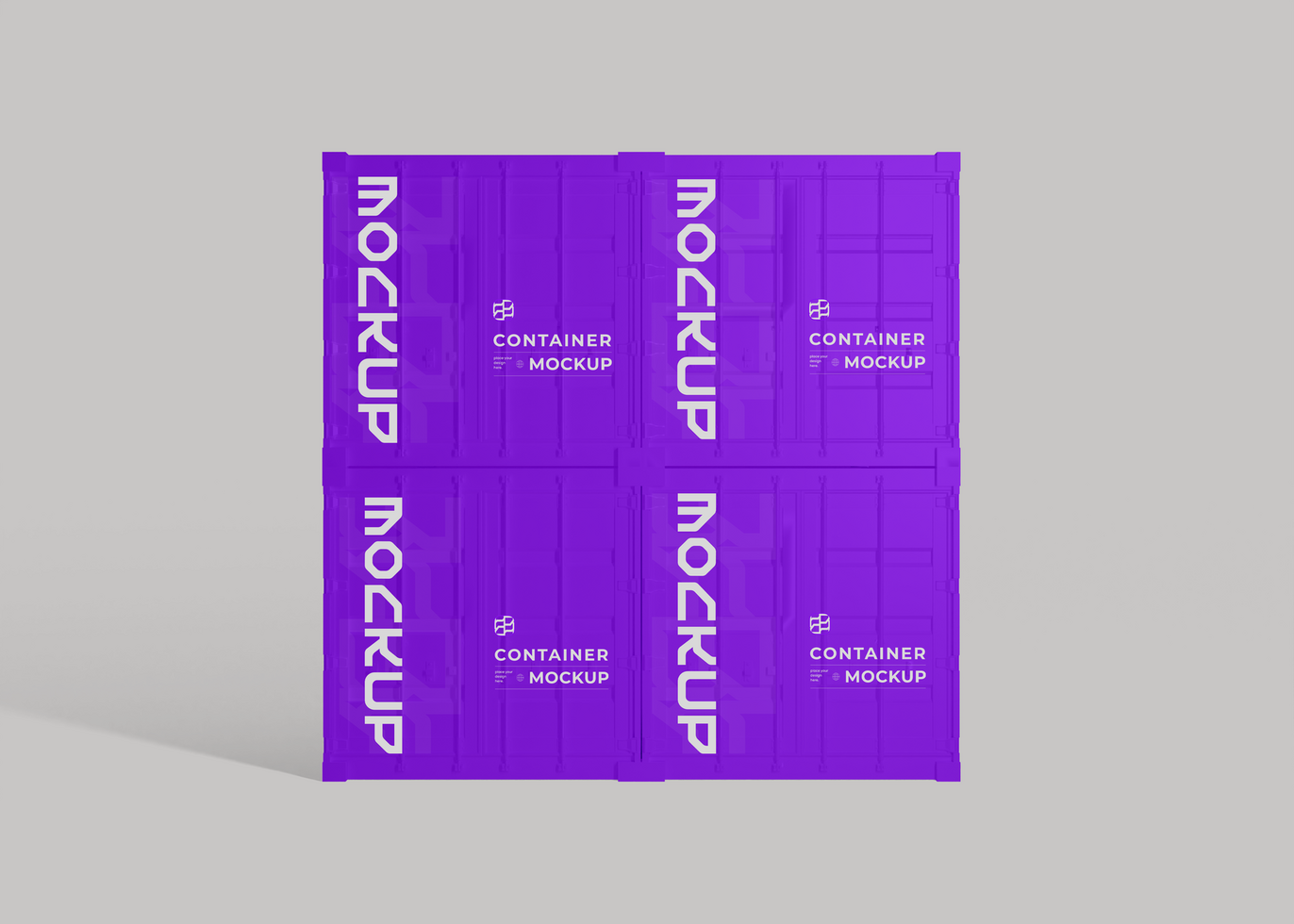 Shipping Container Mockup for Brand Logo Placement psd