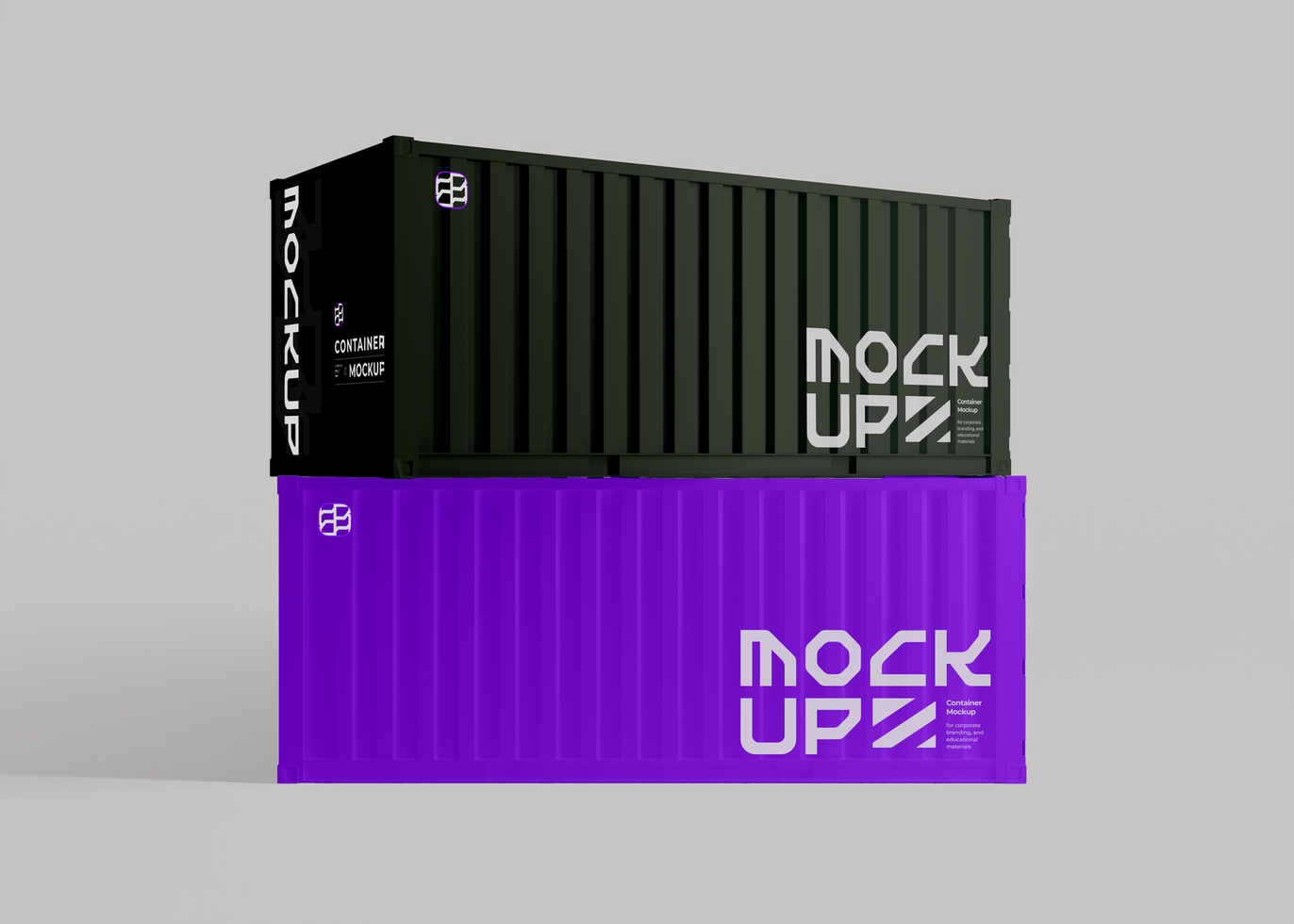 Industrial Container Mockup psd