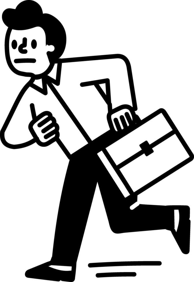 A drawing style icon of late vector