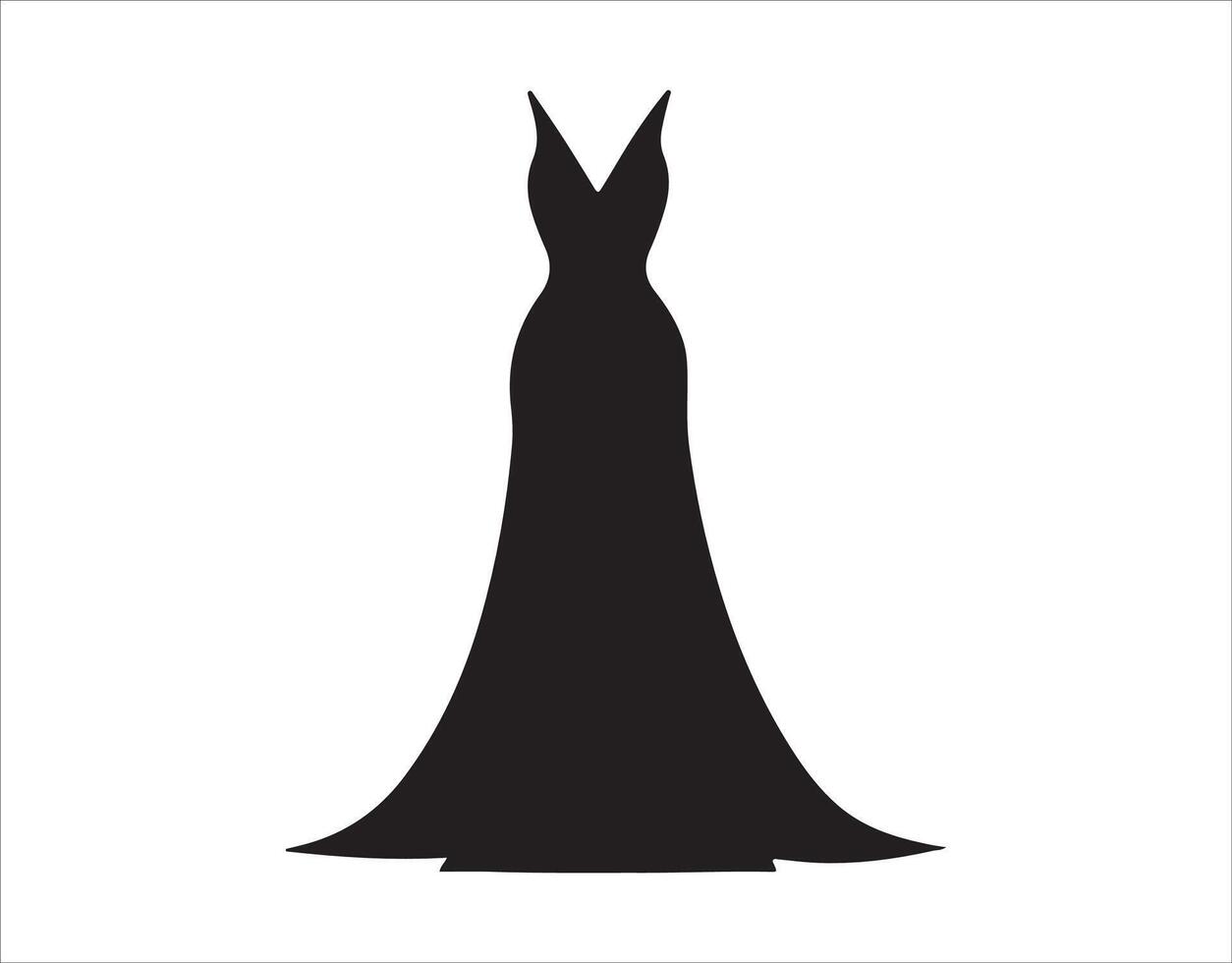Icon representing a party dress in solid form. vector