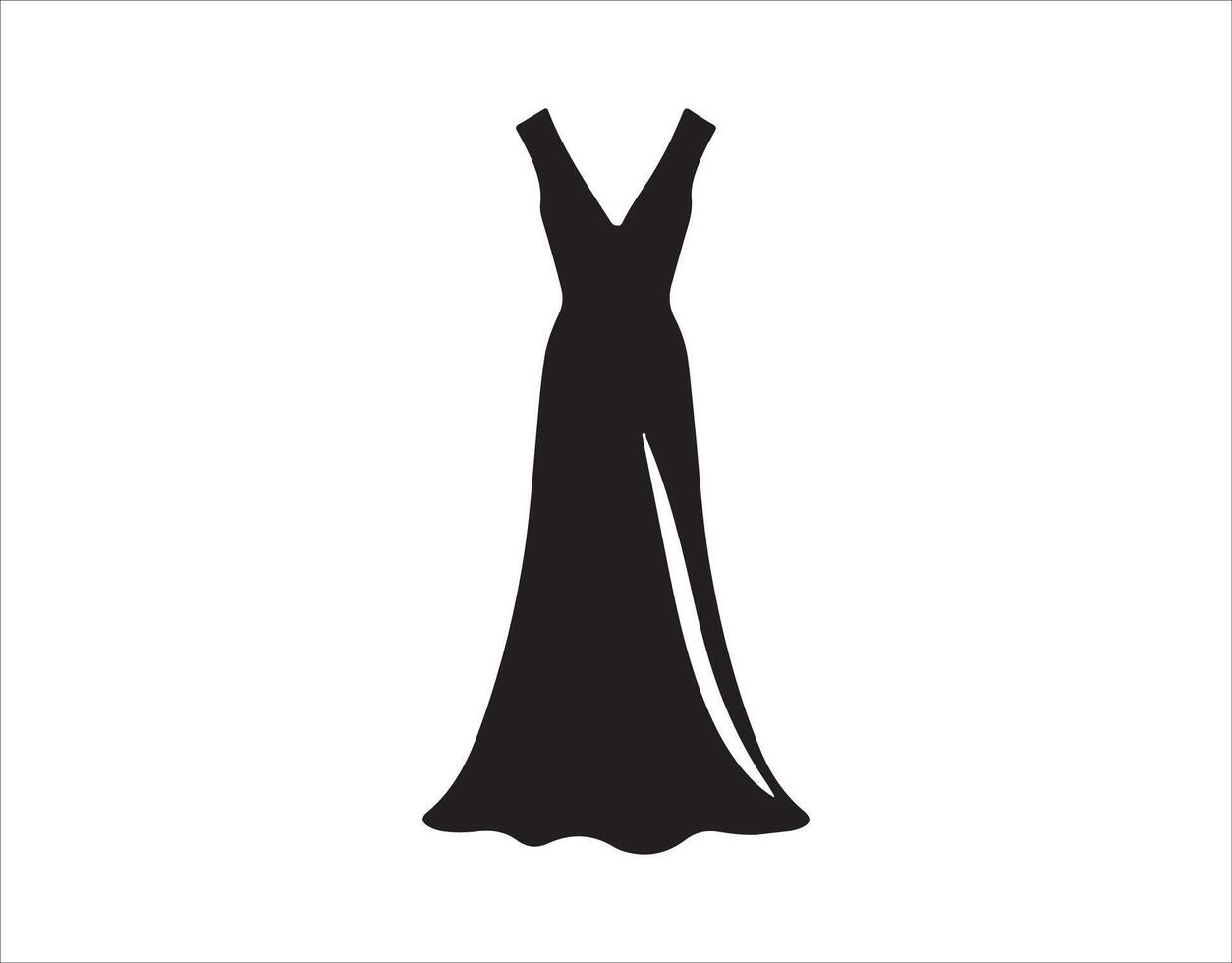 Classic fashion attire for women during evening events. vector