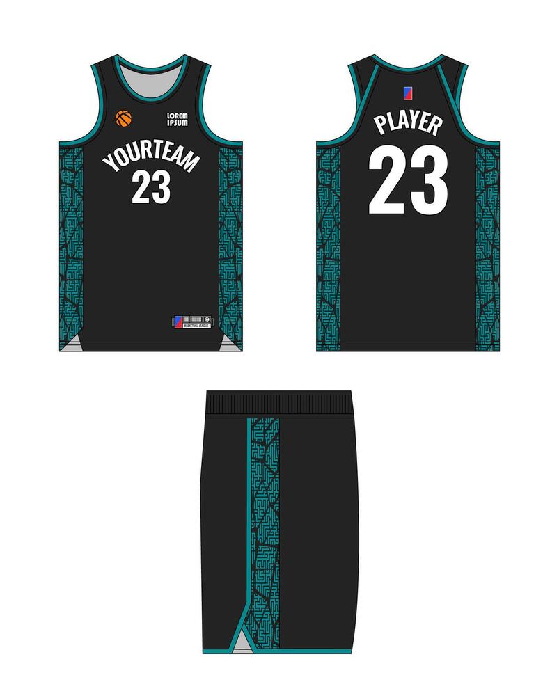 Customizable Basketball Uniform vector
