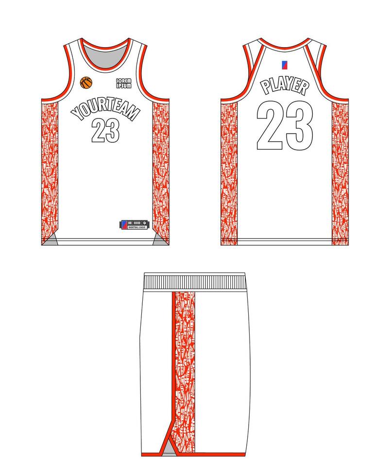Full Basketball Outfit for Team Customization vector