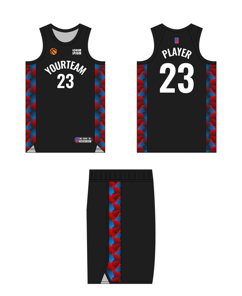 Sporty Jersey Design with Modern Font Numbering vector